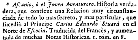 Ascanio o el joven aventurero